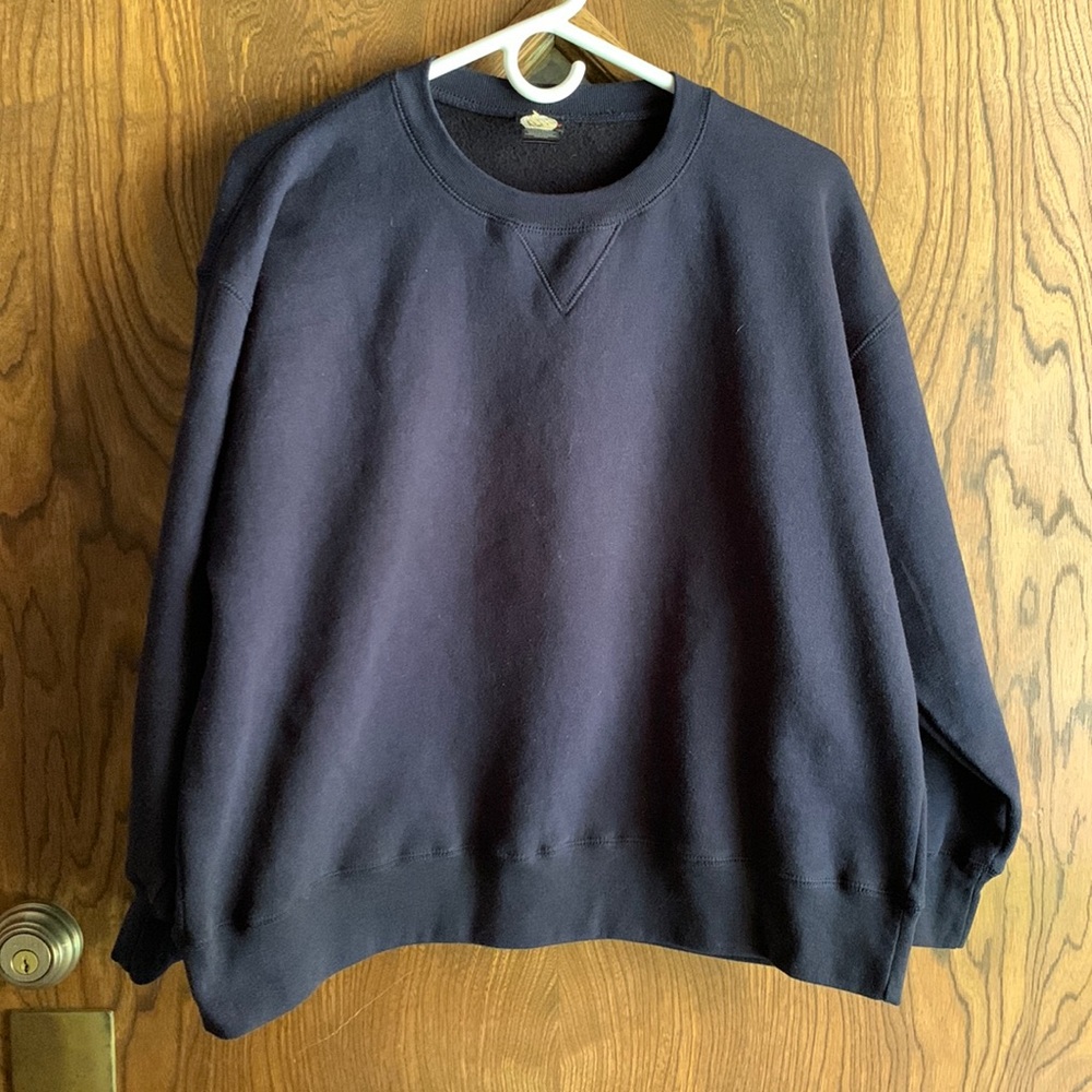 XL Navy Crew Neck Sweatshirt